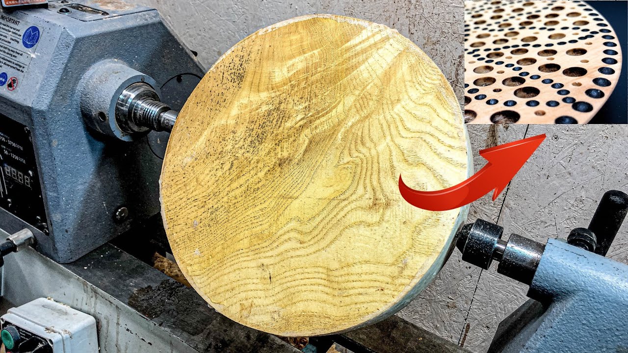 Creating a heart of holes plate from wood