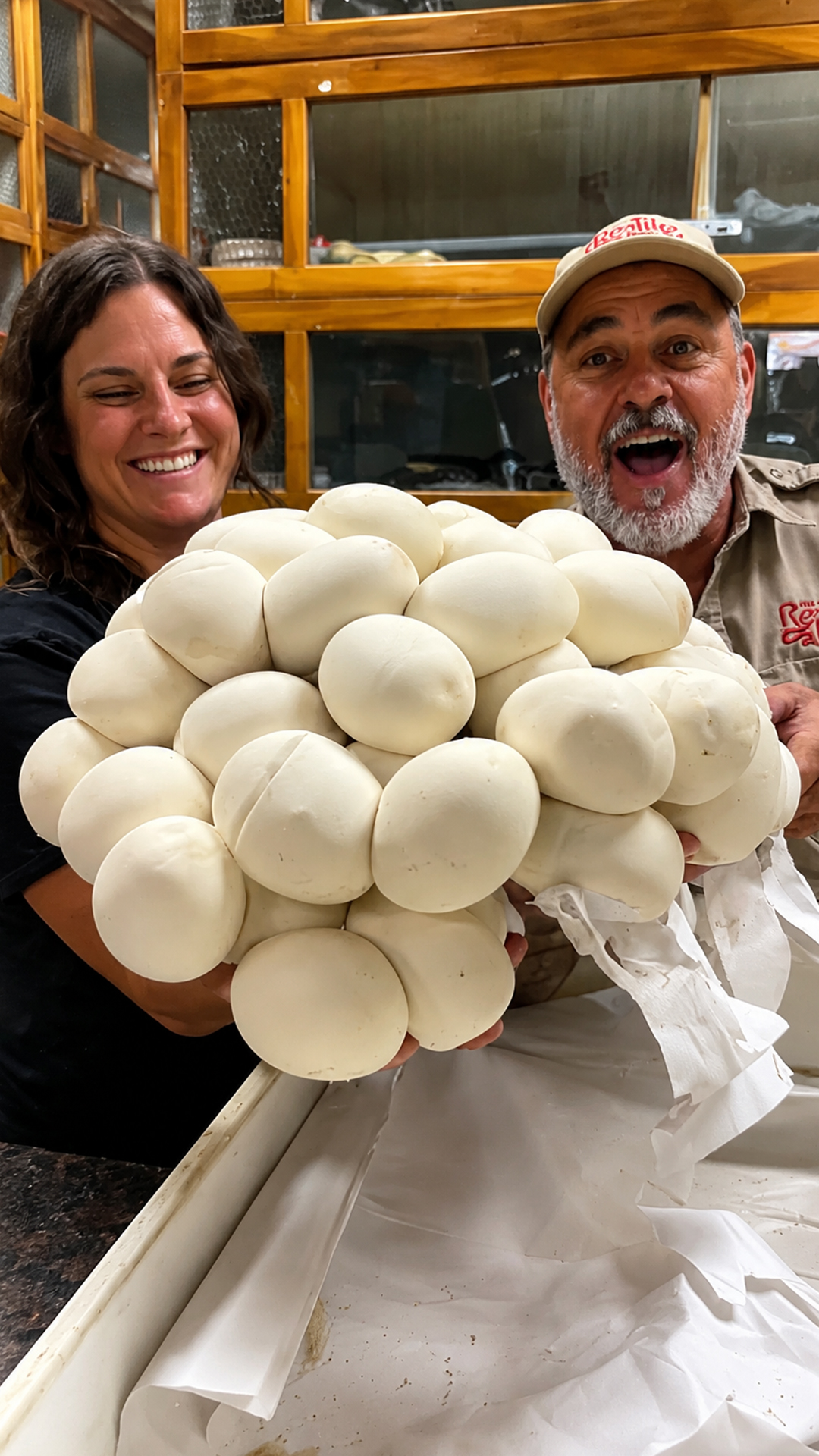This python's egg clutch was bigger than expected