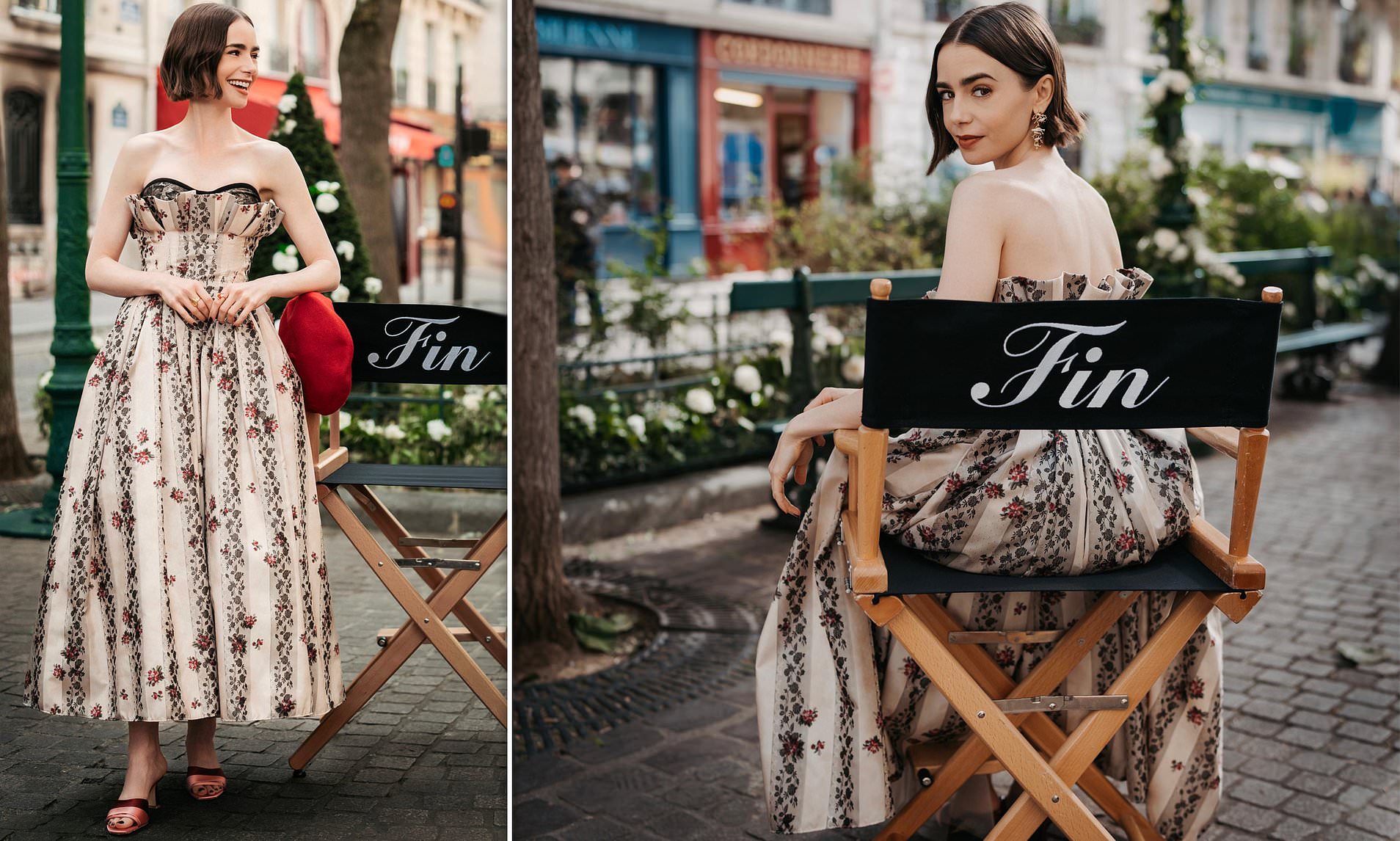 Emotional Lily Collins bids farewell to her character on final day of ...
