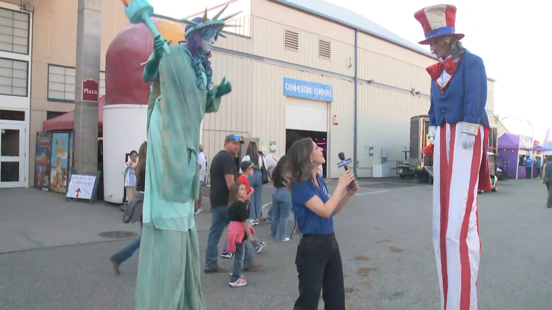Sydnee Scofield meets Uncle Sam and Lady Liberty at the Spokane County ...