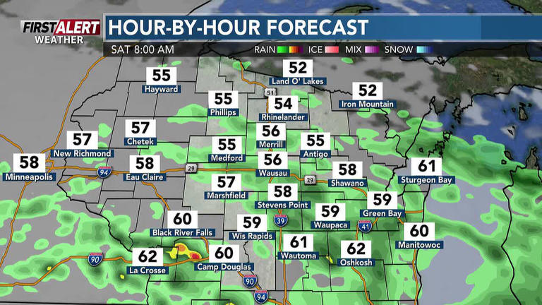 First alert weather - Rain continues into Saturday