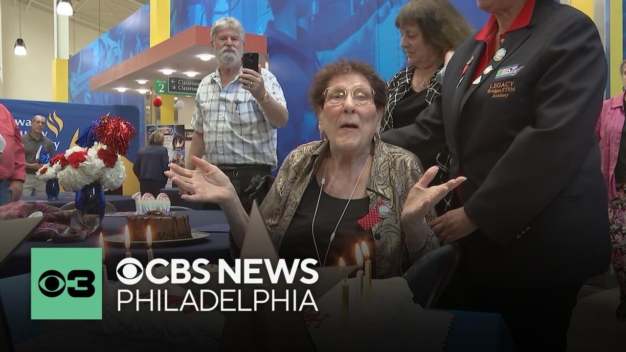 Rosie the Riveter June Robbins celebrates 100th birthday
