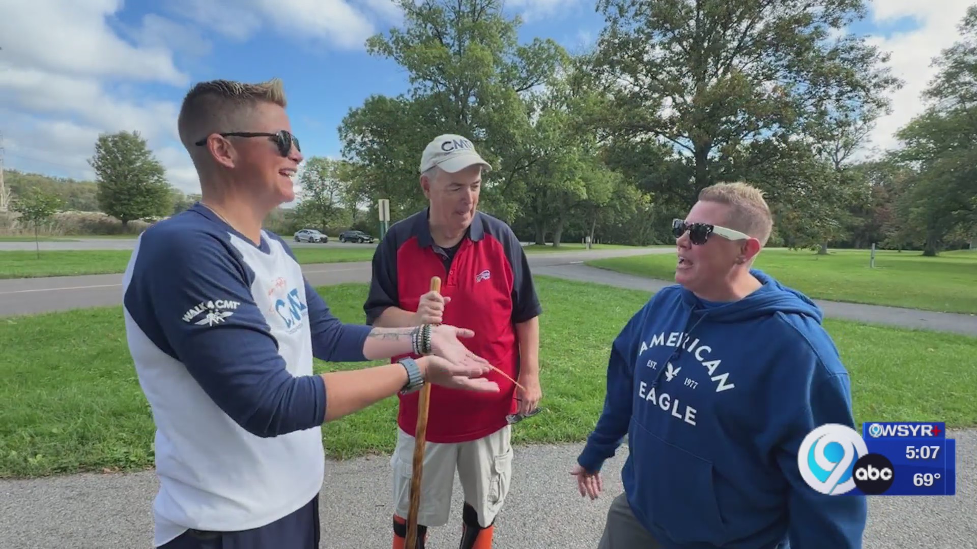 Walking toward a cure for CMT, Liverpool native with CMT raises ...