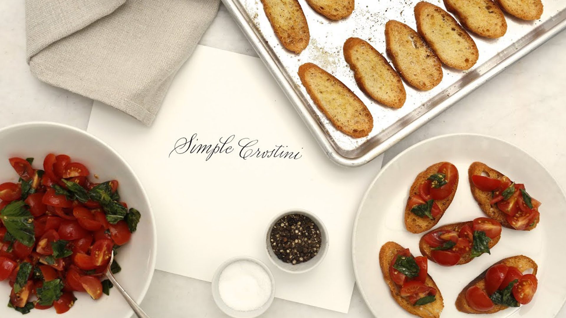 How to make easy homemade crostini for bruschetta and dips