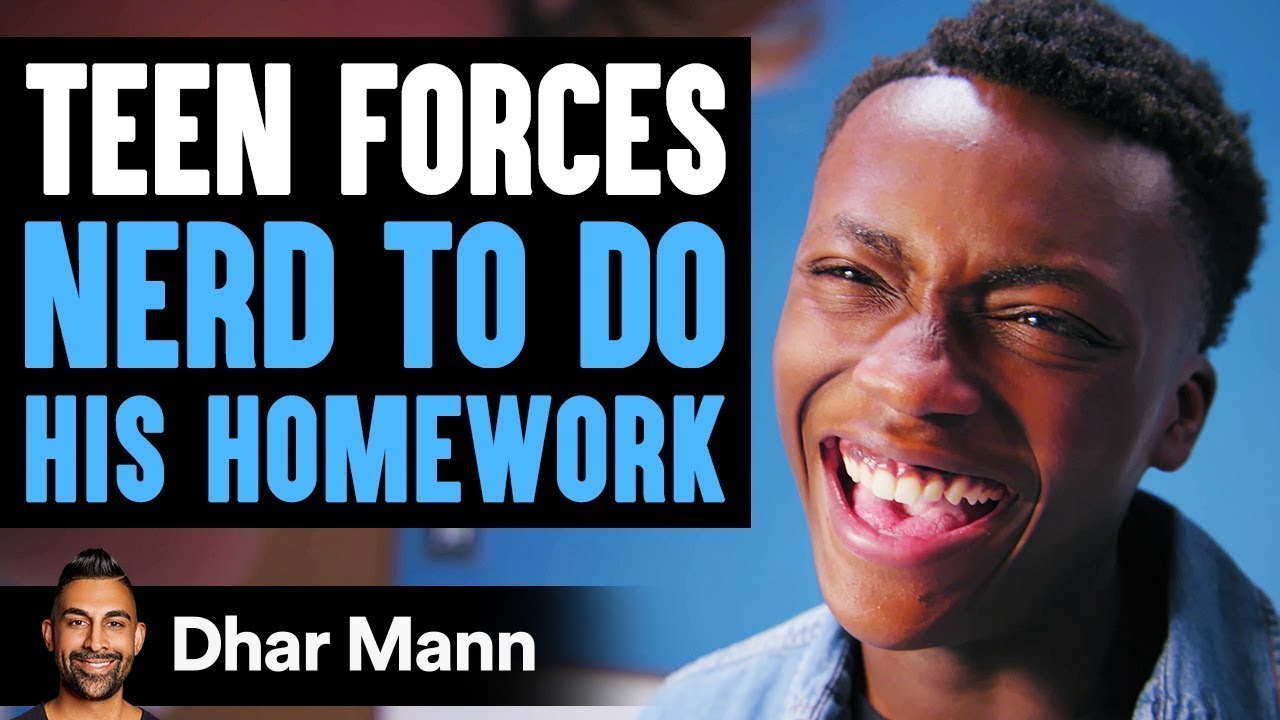Student forces nerd to do his homework