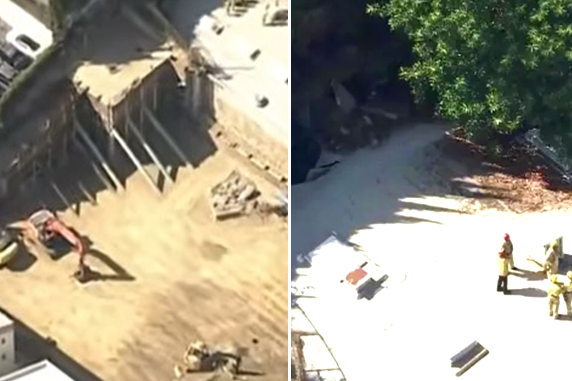 Hillside collapse triggers evacuations in Hollywood Hills as emergency ...
