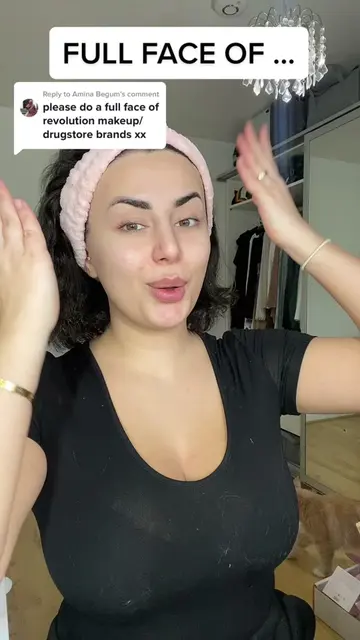 Testing a full face of Revolution makeup from skincare to setting
