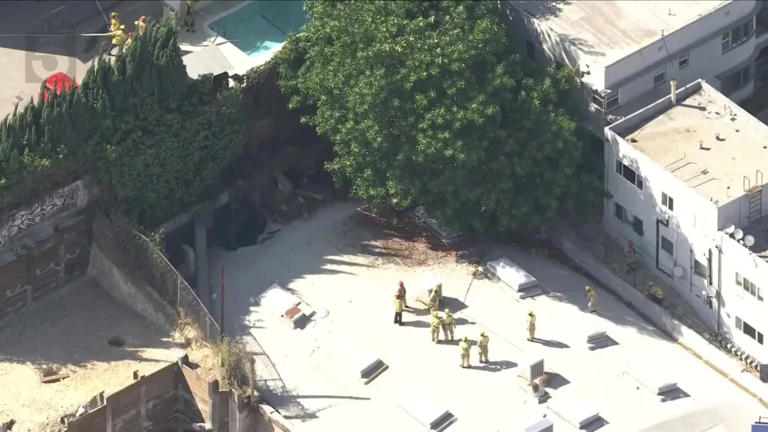 Hillside collapse triggers evacuations in Hollywood Hills as emergency ...
