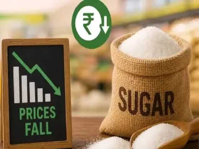 Sugar prices crash 10% ahead of festivities: 1 kg drops to ₹58.50 as ...