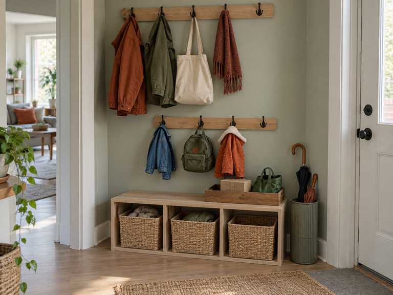 12 small entryway ideas that make coming home less chaotic