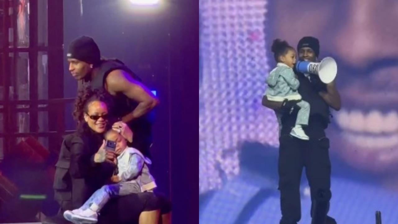 Watch: Rihanna joins ASAP Rocky onstage as son Riot gets his own ...