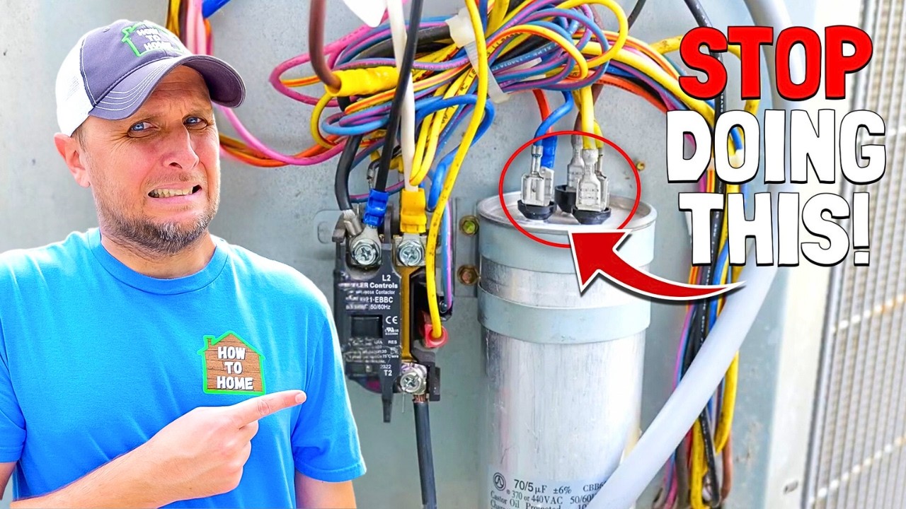 I learned to install an AC capacitor!