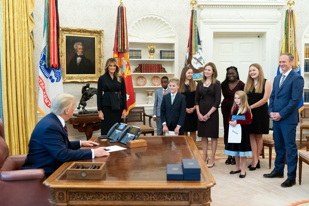 Trump attacks Amy Coney Barrett after Supreme Court tariff ruling