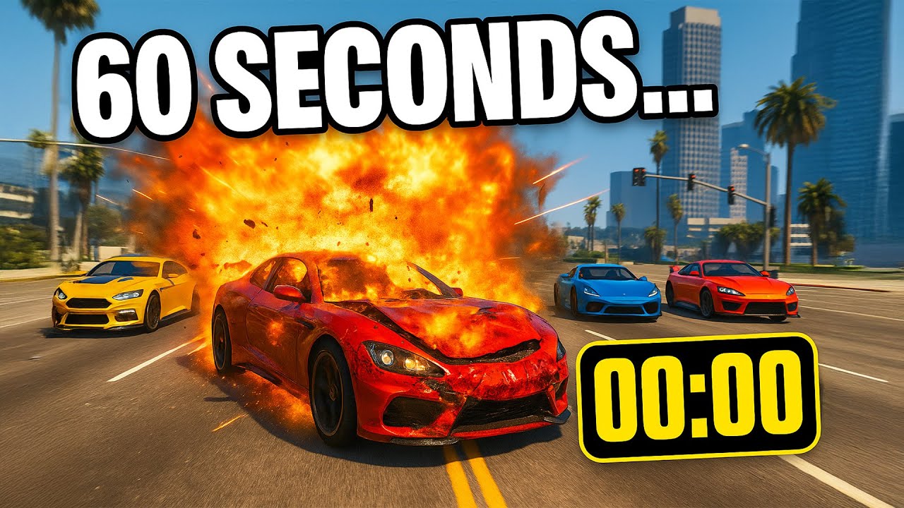 GTA 5 but my car explodes every 60 seconds | GTA 5 thug life #597