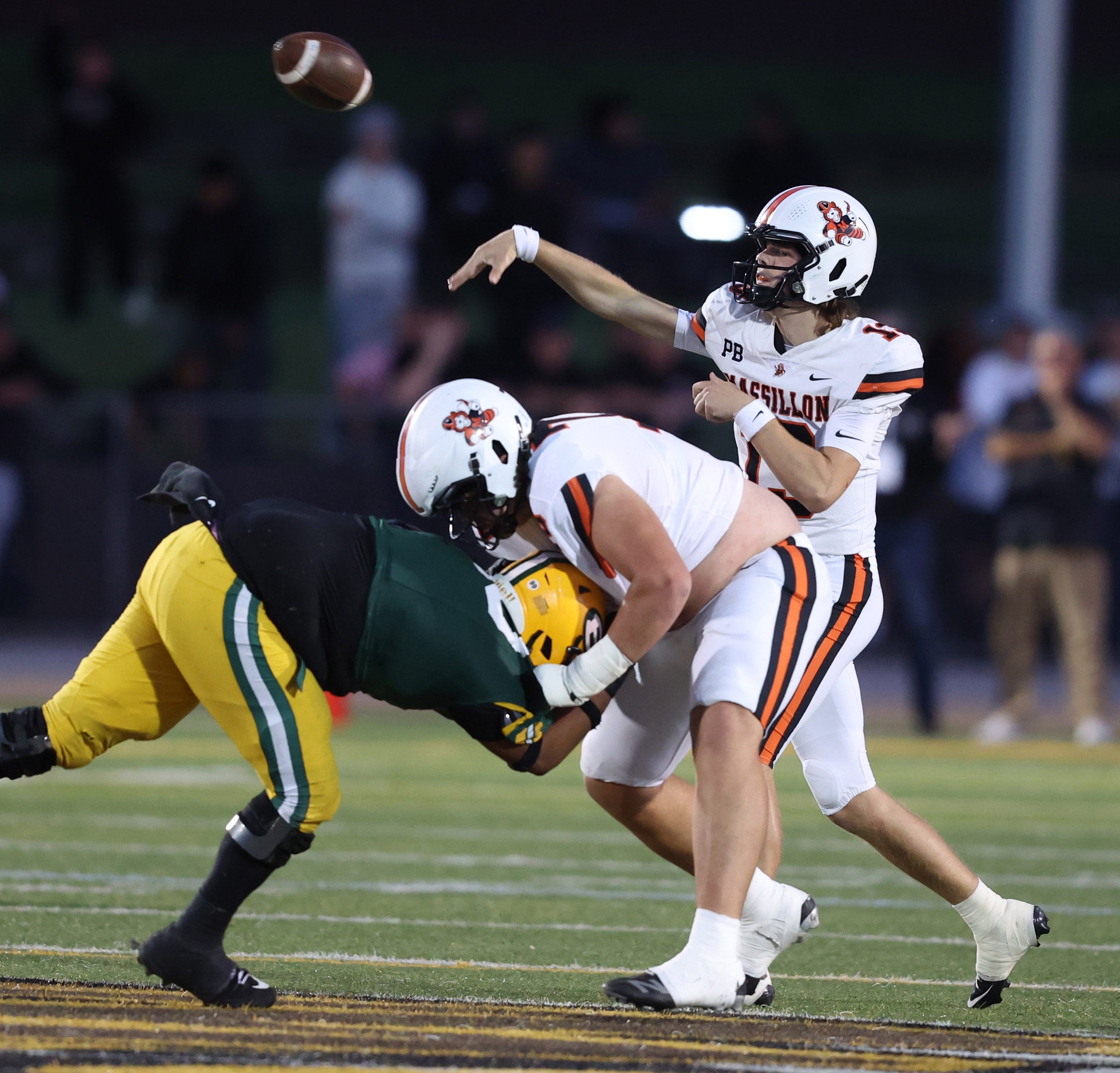 Massillon football score vs. Warren Harding. Tigers roll into McKinley week