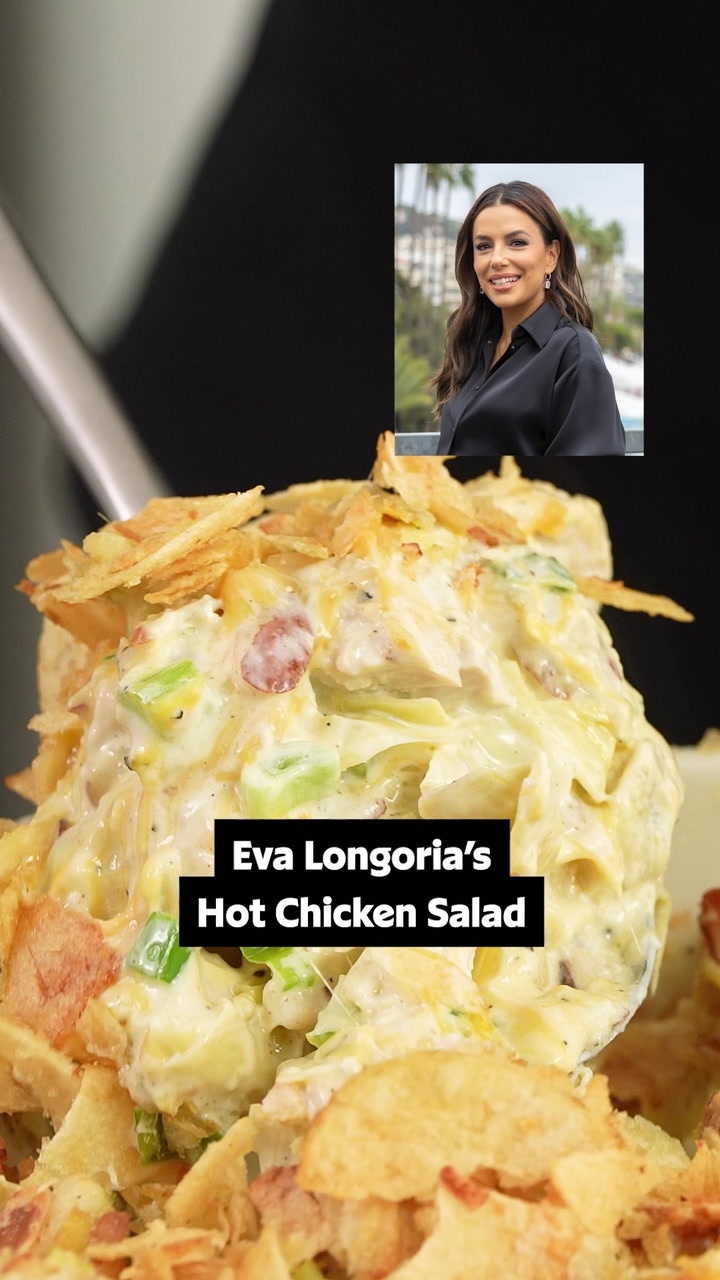 Eva Longoria's Creamy & Cheesy Hot Chicken Salad