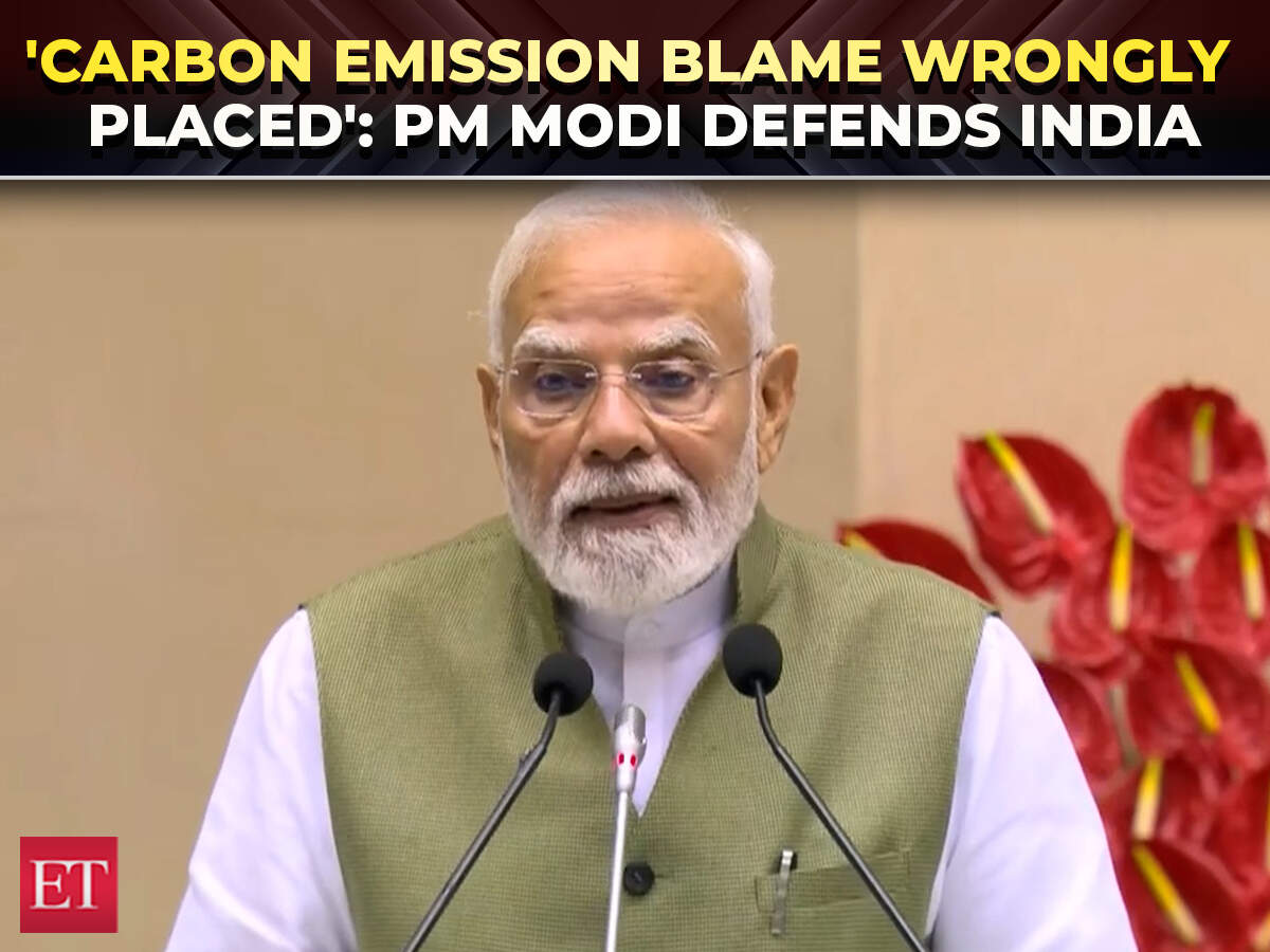 Developed nations have 6 times India's per capita carbon emissions: PM Modi