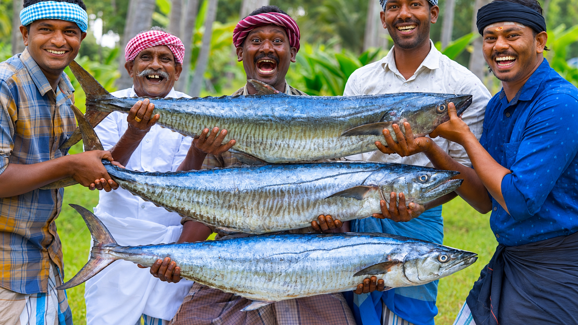 A large seer fish fry brings village cooks together to feed the elderly ...