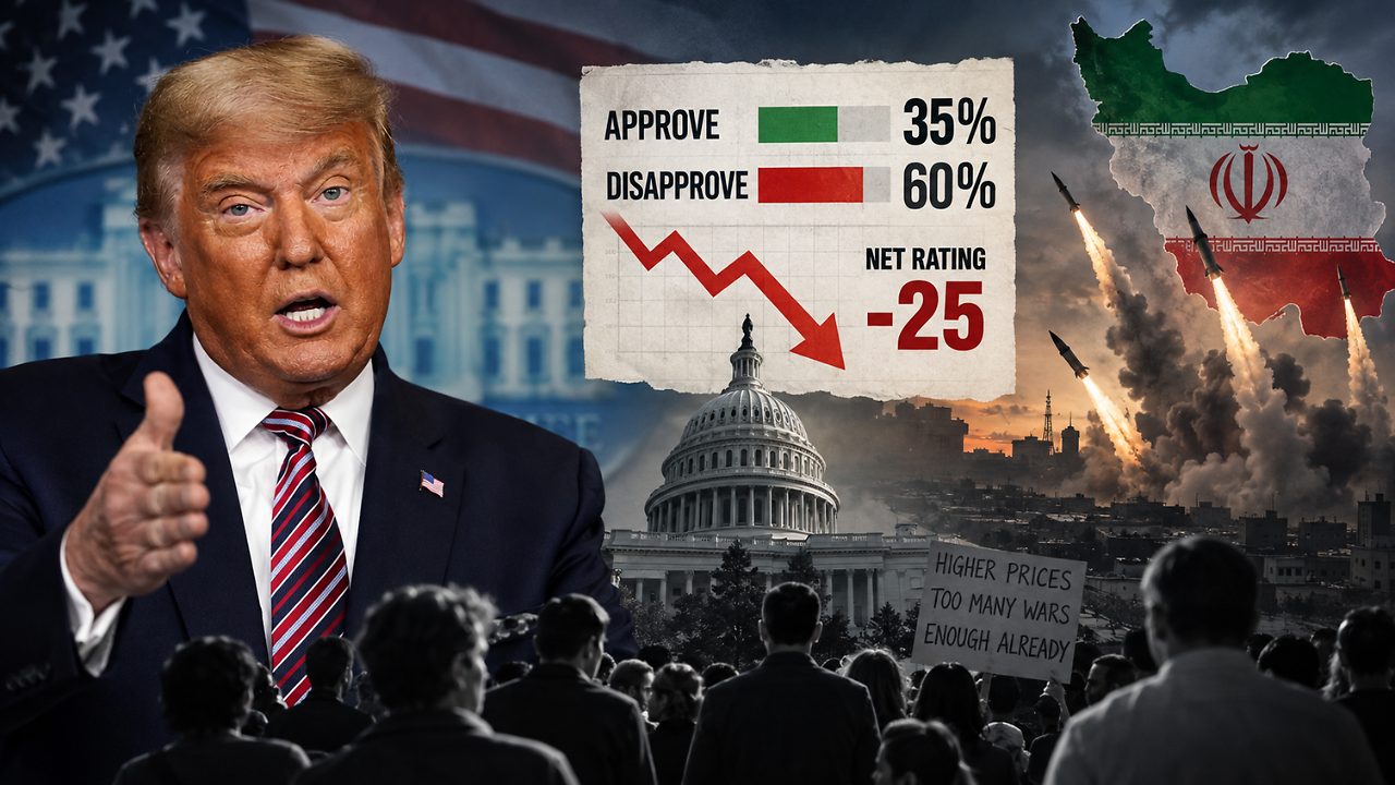 Trump approval rating takes a hit: 60% disapprove as Iran war, economy ...