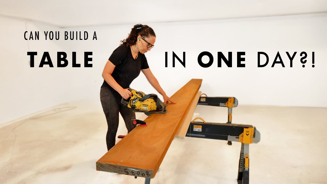 Can I build an outdoor dining table in just 24 hours?