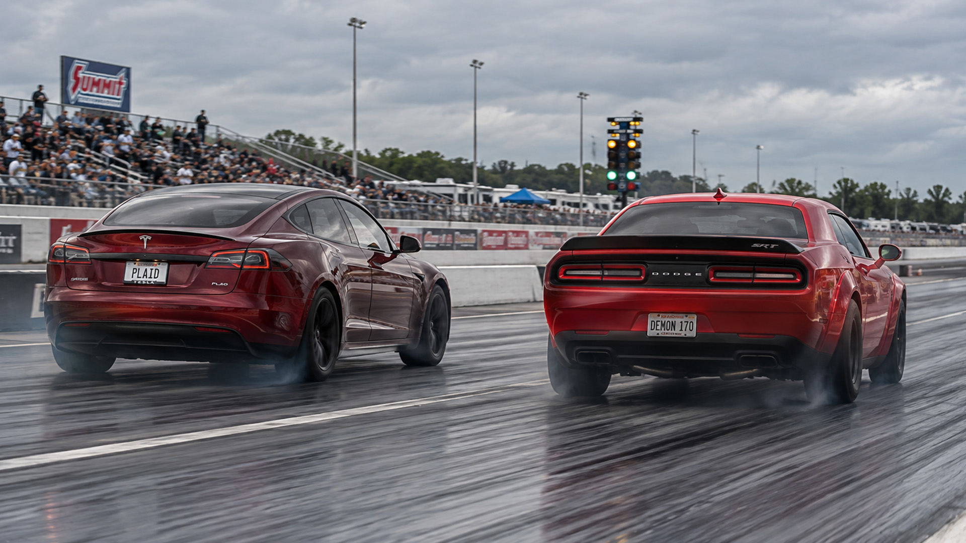 Tesla Plaid beats the 1,025HP Demon 170 in drag race