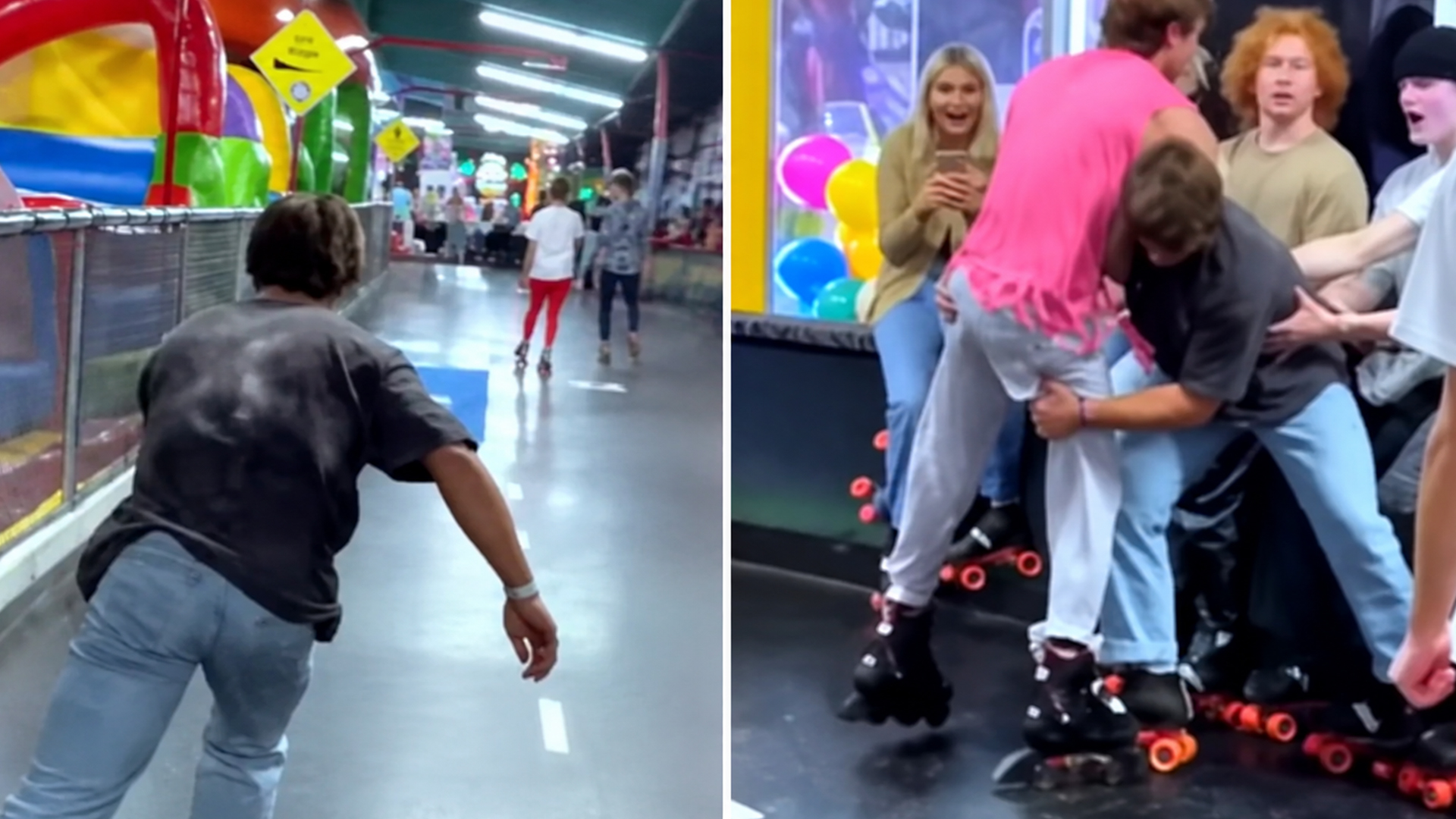 These grown-ups still have serious skating skills