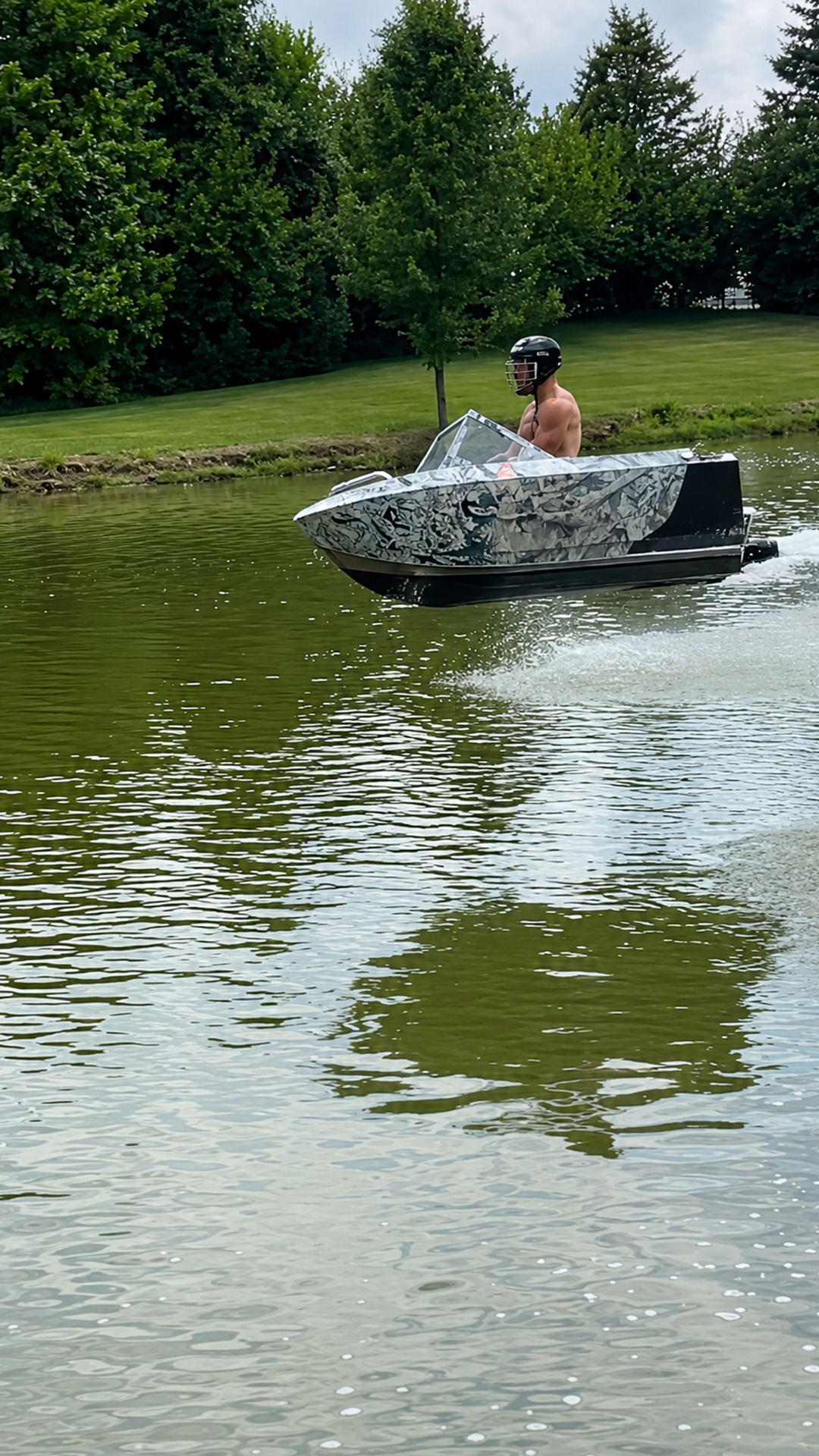 Watch this compact jet boat hit a 40-foot ramp launch
