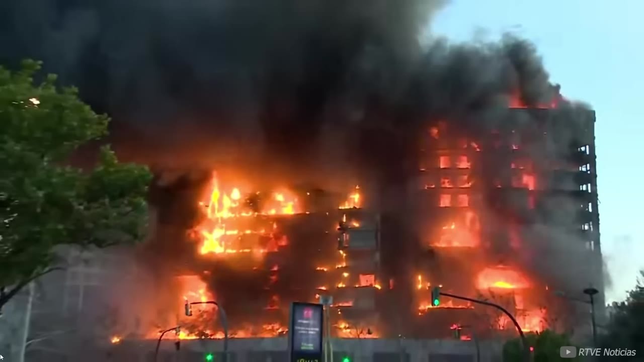 Firefighters faced 40 mph winds outside a burning high-rise then the ...