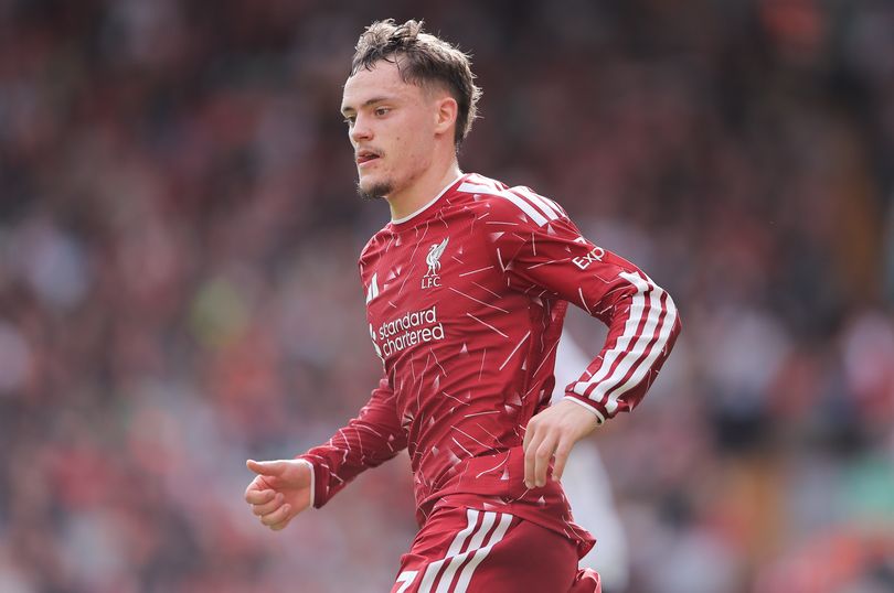 Florian Wirtz of Liverpool in action against Fulham.