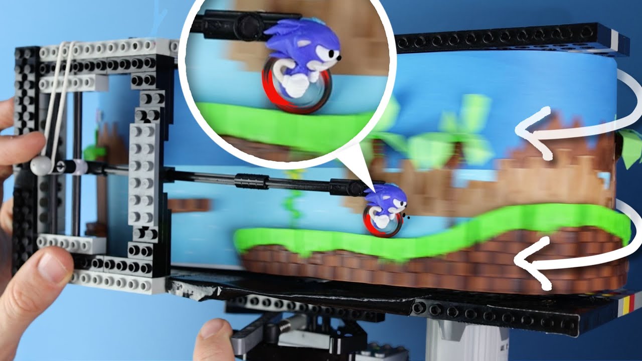 I built a mini Sonic game with LEGO 🎮