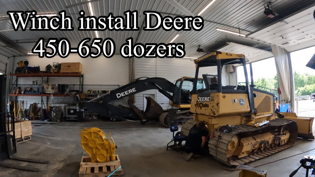 I installed a Deere 4000S winch on dozers! 🚜