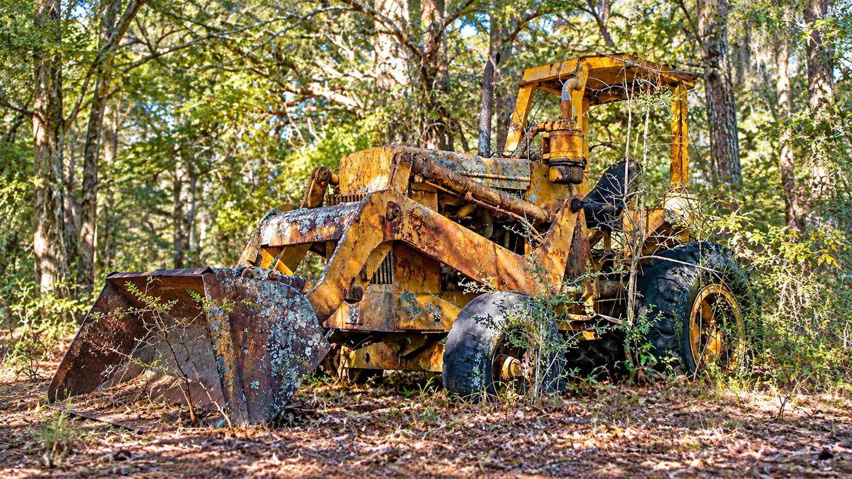 Can a 30-year-old military backhoe still run?