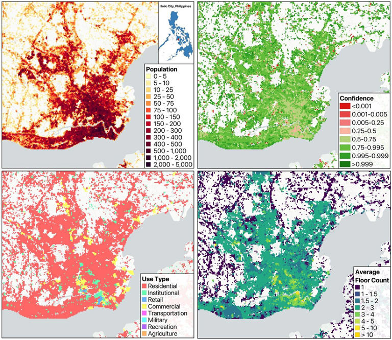 Global population dataset uses buildings to reveal people's daily ...