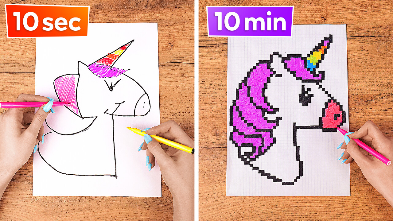 Creative drawing techniques and color challenges to boost your skills