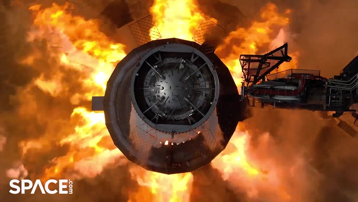 Amazing footage shows SpaceX firing up Starship Super Heavy booster in ...