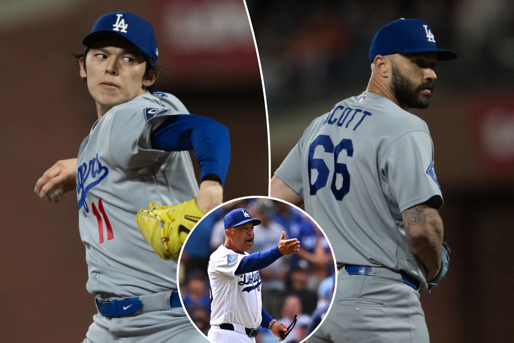 Roki Sasaki, Tanner Scott look like Dodgers’ playoff bullpen anchors