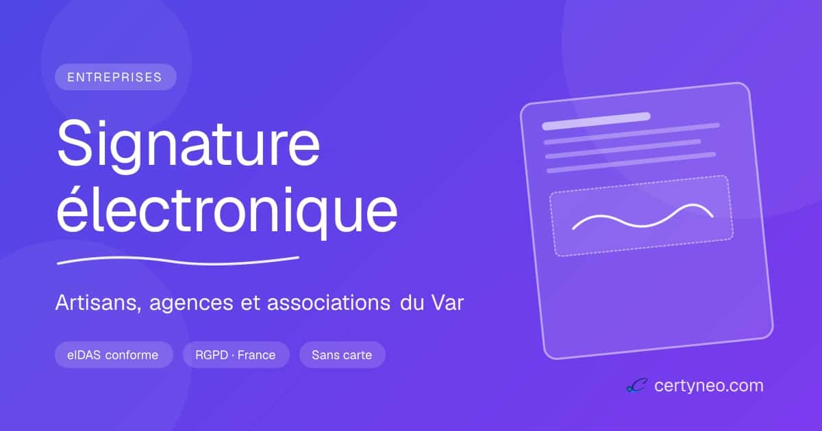 Var : artisans, agences et associations passent à la signature électronique