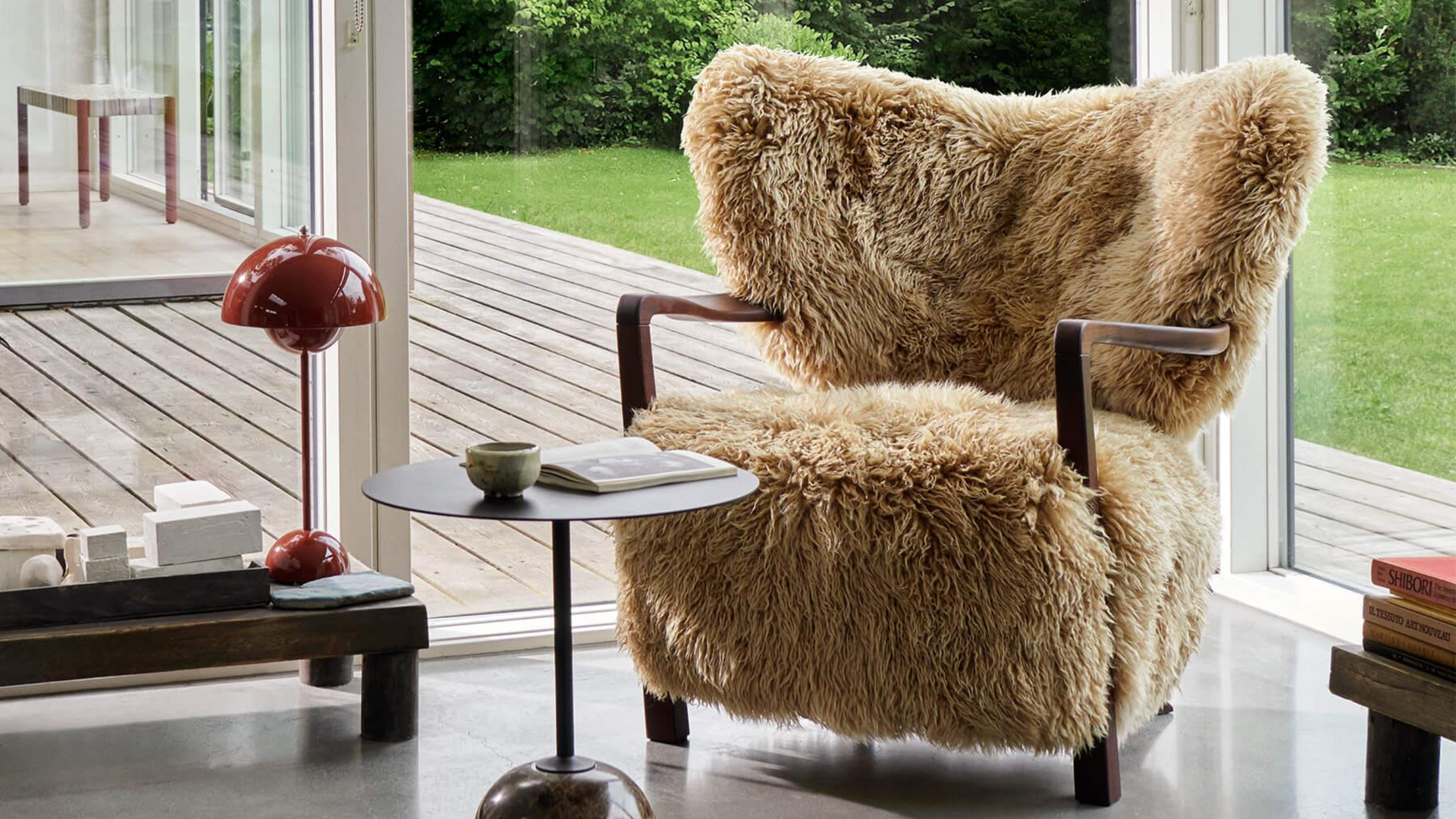 Sheepskin chairs are a designer’s hack to instant comfort and texture ...