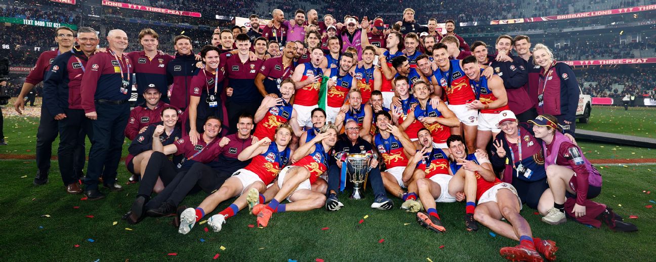 Brisbane Lions produce stuff of football immortality to claim three-peat