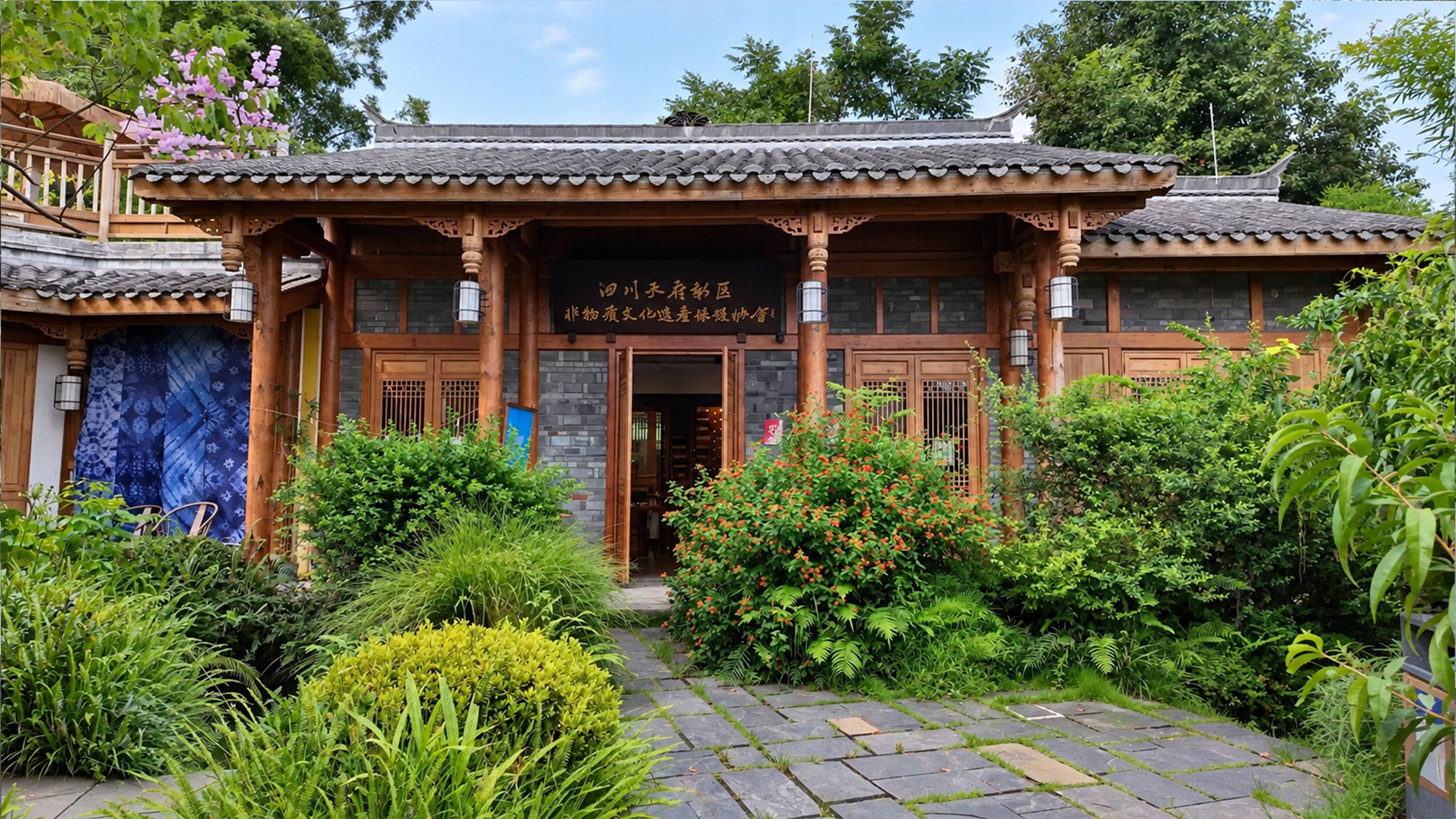 Traditional China appears through woodwork gardens and heritage design