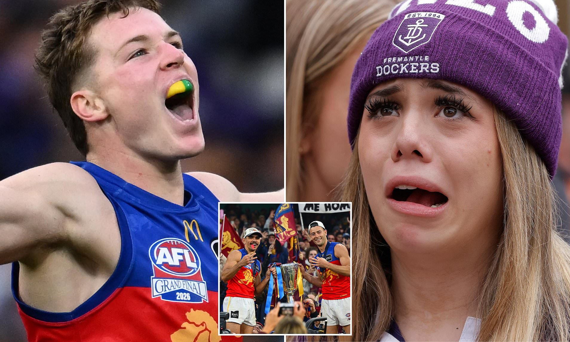 Fremantle's 'Wharfie Time' celebration backfires as Brisbane steal AFL ...
