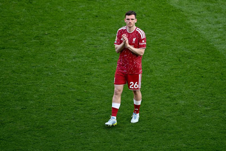 Andrew Robertson of Liverpool after the Premier League match between Liverpool and Brentford