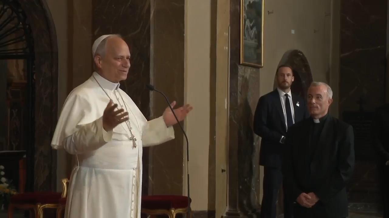 Pope prays at site where over 100 French bishops and priests were killed