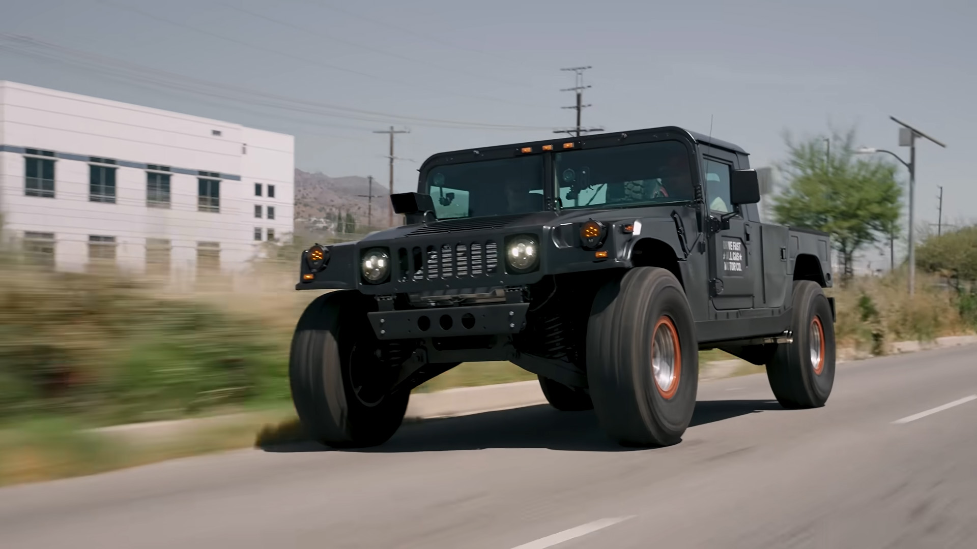 Driving the unique custom Corvette engine swapped Hummer H1