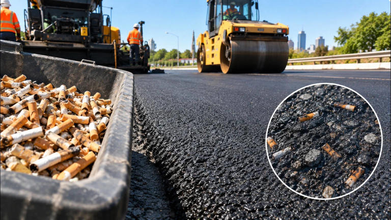 Cigarette butts in asphalt: RMIT engineers encapsulate filters for road ...