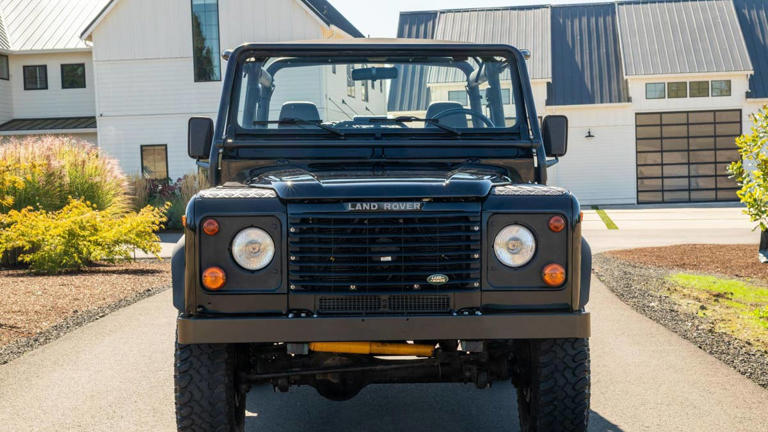 1997 Land Rover Defender 90 NAS soft top for sale with 79,100 miles