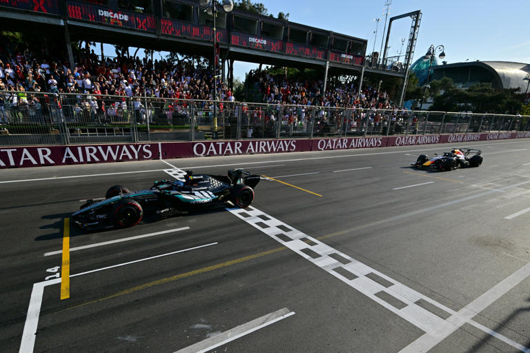 Russell holds off Verstappen in dramatic Azerbaijan GP finale