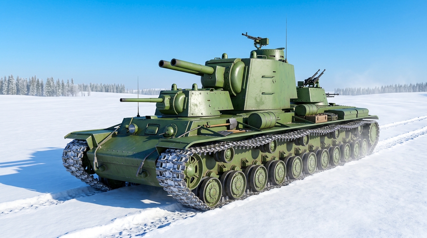 The 51-foot Soviet tank with five cannons was a model kit hoax