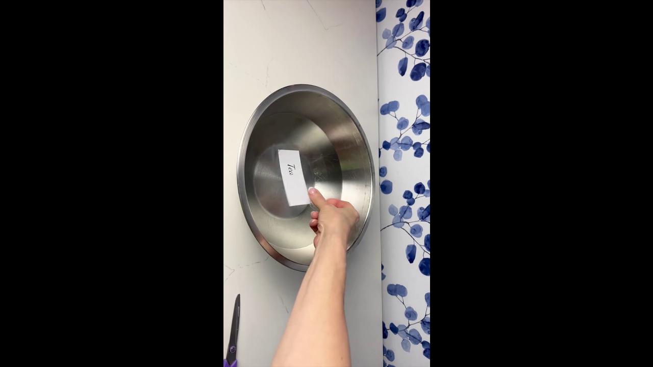 Stick paper in water for this simple DIY label hack