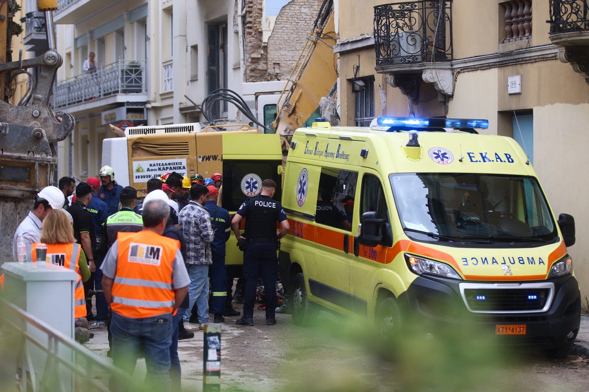 British man and wife 'killed in Athens building collapse'